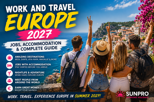 Work and Travel Europe 2027 – Jobs, Accommodation & Complete Guide