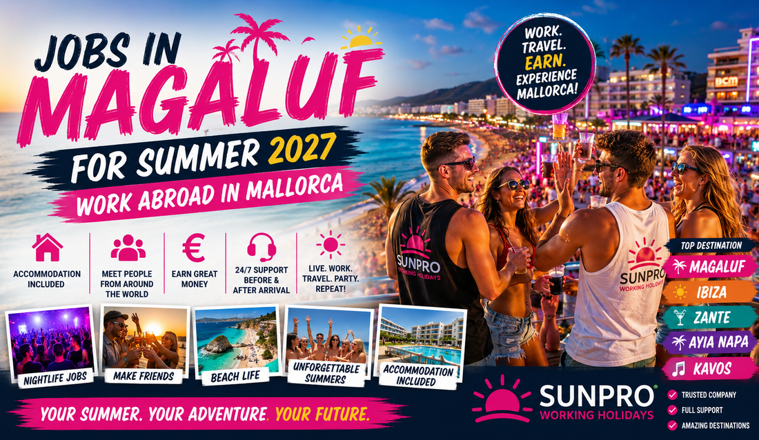 Jobs in Magaluf for Summer 2027 | Work Abroad in Mallorca